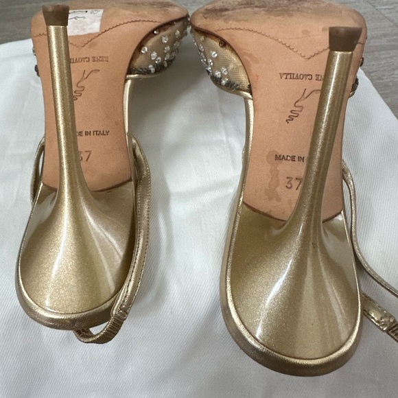 René Caovilla Cinderella Heels w crystal-embellished slingback heels - Picture 11 of 16
